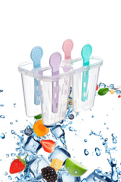 Beatitude Ice Cream Mold with 4 Ice Cream Shaping Ice Maker Healthy Ice Cream Making Mold Chocolate Candy