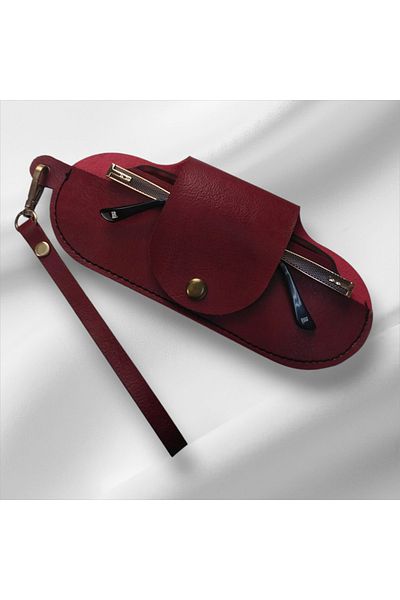 BAYDUK Mayor Bordo Unisex Glasses Case