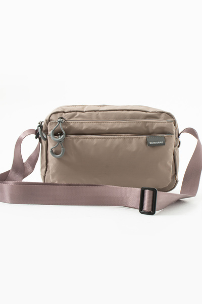 Sanmorris Women's 3 Compartment Parachute Fabric Adjustable Crossbody Bag