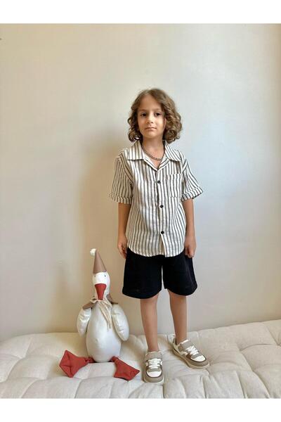 YİGİT BUTİK Комплект долнище за момче Yigit Butik от ленен плат