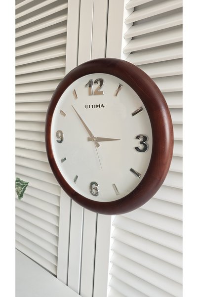 Ultima Regal Yuvarlak Ahşap Saat 2103 Aw 50 Cm