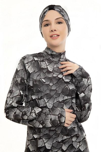 Form Angel Μαγιό Hijab Full Covered Plus Size 1730-19