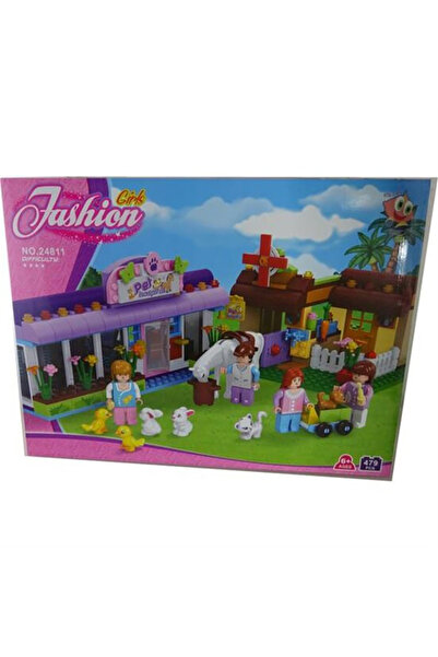 Ausini Bricks Bloklar 467 Parça Petshop Veteriner Kız Çocuk Eğitici