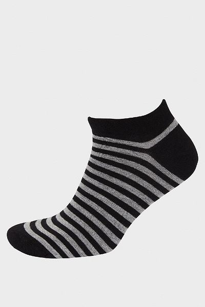 DeFacto Nahtlose 3-teilige Bambus-Booties-Socken für Herren D9937axns