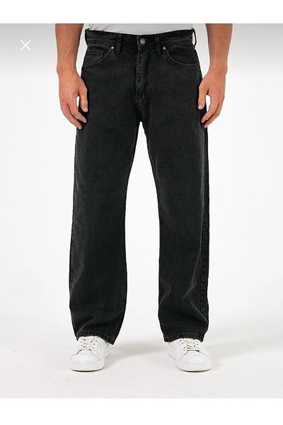 modakirwem BLACK BAGGY JEANS