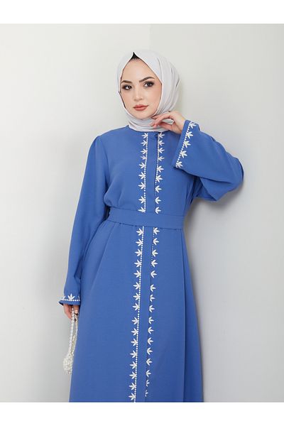 VOLT CLOTHİNG Sukienka Abaya z haftem dla kobiet