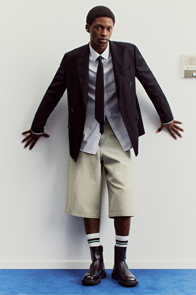 H&M Super Baggy Kot Şort