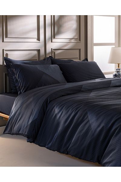 Madame Coco Diyon Jacquard-Satin-Bettbezug-Set, Kingsize
