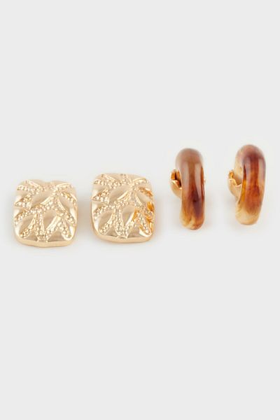 DeFacto Set of 2 Earrings for Women - E1427Axns