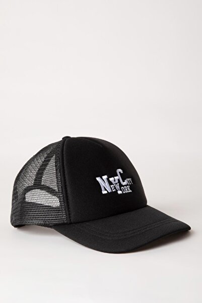 DeFacto Ανδρικό εμπριμέ καπέλο μπάσκετ μπάσκετ B8009AX24SM