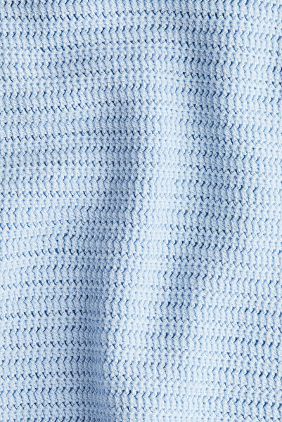 H&M Tığ İşi Görünümlü ve Pamuklu Elbise