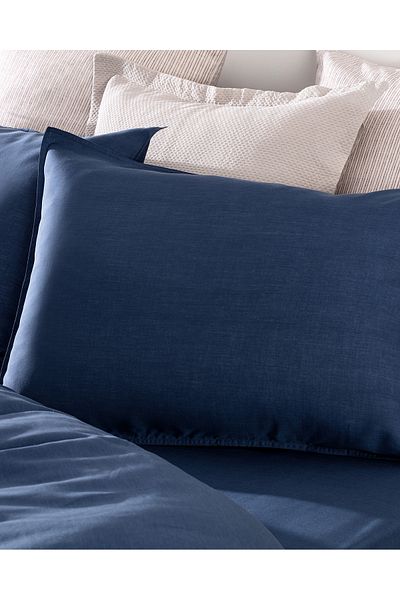 Madame Coco Loire King Size Tencel Bettbezug-Set (Tencel:trade_mark:) - Marineblau