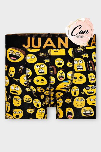 Juan Raul Emoji Patterned Patterned Men's Boxers - Db226