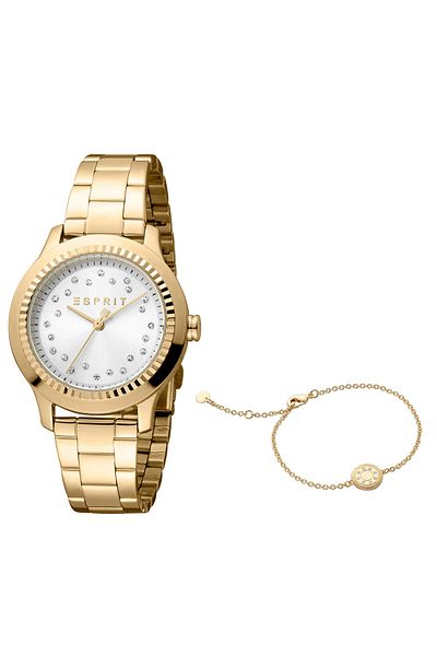Esprit ES1L351M0085 Watch Women Joyce Golden Tone with White dial Quartz mechanism