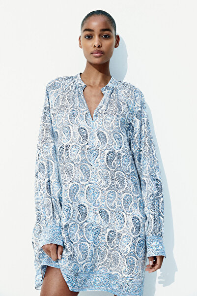 H&M Kuşaklı Tunik Elbise