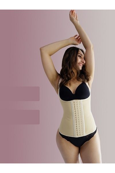 MİSTİRİK Trigoso 7 Underwire Slimming Effect 3 Zone Latex Skin Color 034