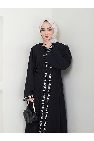 VOLT CLOTHİNG Дамска бродирана рокля Abaya Abaya