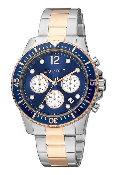 Esprit ES1G373M0095 Watch Men Hudson Navy Blue with Navy Blue dial Quartz mechanism