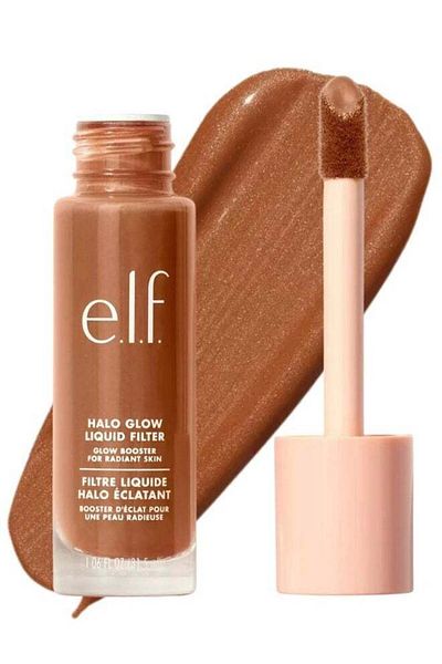 ELF e.l.f. Halo Glow Liquid Filter Complexion Booster – Shade 6 Tan/Deep, 31.5ml