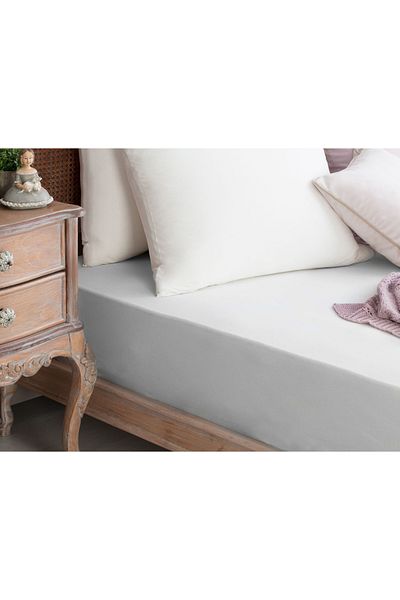 Madame Coco Elastisches Bettlaken aus 100 % gekämmter Baumwolle in Kingsize-Größe