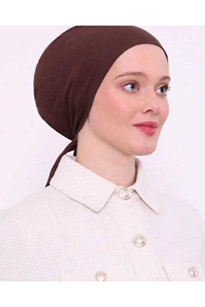 LAVENDER Σιλικόνη χωρίς ραφή χτενισμένο βαμβακερό καπέλο 1919-07 Καφέ