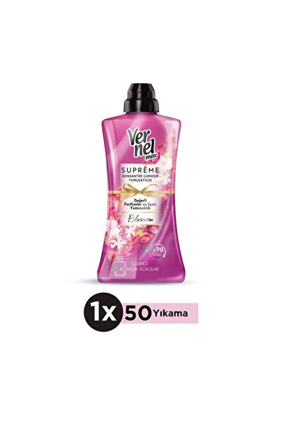 Vernel Max Supreme Blossom 1.2L – Çiçeksi Koku ve Lüks Yumuşaklık (50 Yıkama)