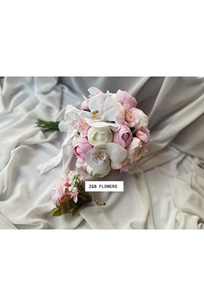 Z&B FLOWERS Gelin Çiçeği Gelin Buketi Renkli Gelin Çiçeği Nikah Çiçeği El Buk...