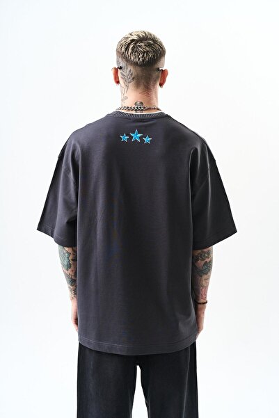 Respire Ανδρικό μπλουζάκι με συντροφιά με στάμπα, καπνιστό