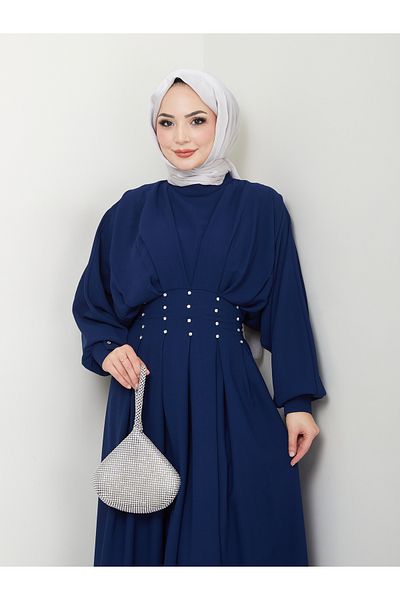 VOLT CLOTHİNG Γυναικείο φόρεμα με μπαλόνι με πλισέ πέτρα