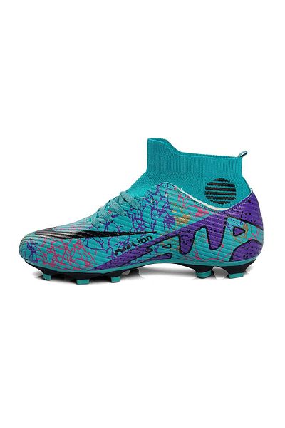 YUSUFSHOES Fotbal Kramplezu cu șosete unisex pentru copii și adulți pentru terenul de fotbal Astroturf Acceleration Ground