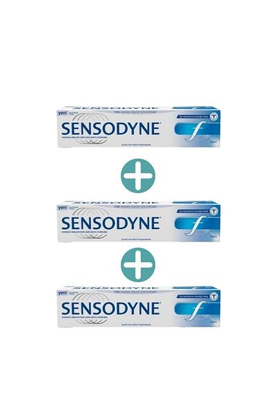 Sensodyne 100ml F Fluoride Toothpaste - Pack of 3
