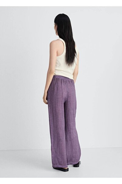 MANGO Woman Rami overdyed tasarım pantolon