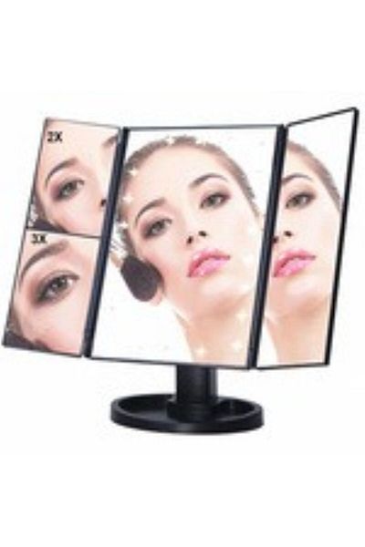 Generic Mirror with LED lighting, black color