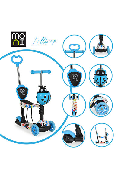 OEM Детска тротинетка 3 в 1 със седалка, трансформираща се с 3 колела, Moni L...