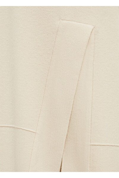 MANGO Woman Ribana triko kapüşonlu sweatshirt