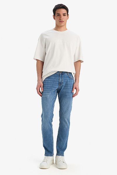 DeFacto Carlo Skinny Fit Extra Slim Fit Κανονική μέση Εξαιρετικά στενό πόδι Τζιν παντελόνι E2743AX25SP