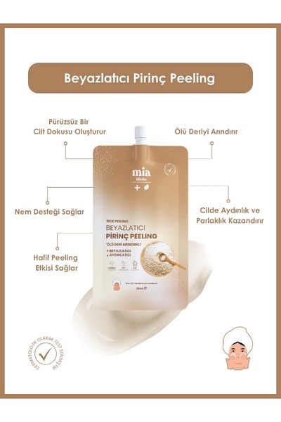 mia klinika Brightening and Whitening Rice Peeling 15 ml
