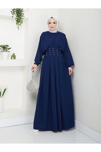 VOLT CLOTHİNG Γυναικείο φόρεμα με μπαλόνι με πλισέ πέτρα