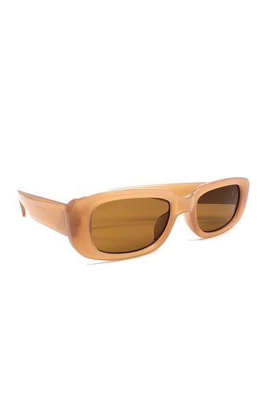 Polo Exchange Powder Rectangular Vintage Retro Sunglasses