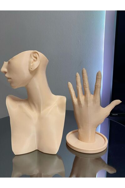 Goplast Premium 21 cm set u boji kože od 2 komada, organizator za dekorativni...