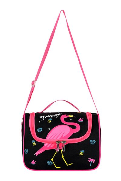 Kingston Hill Black Flamingo Thermal Insulated Lunch Box