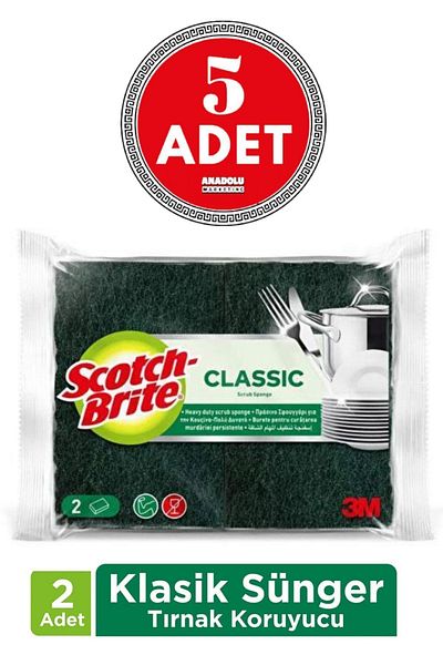 Scotch Brite Nail Protector Sponge 2 X 5 Pieces