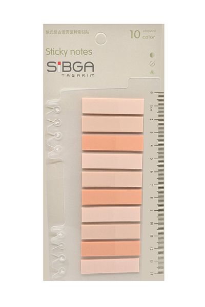 sibga tasarım Transparent Bookmark, Sticker Note Paper 200 Sheets