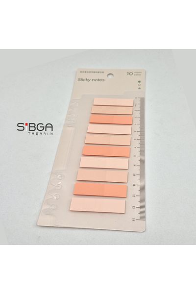 sibga tasarım Transparent Bookmark, Sticker Note Paper 200 Sheets