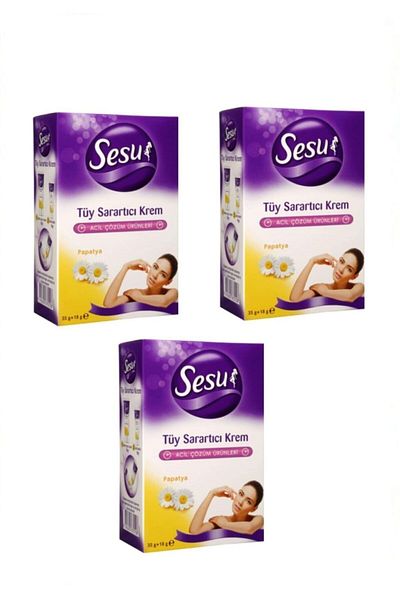 Sesu Cream Colored 35-18 Gr Feather Lightener - 3 Pieces