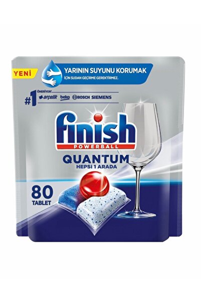 Finish Quantum Hepsi 1 Arada 80 Kapsül Bulaşık Makinesi Deterjanı Tableti