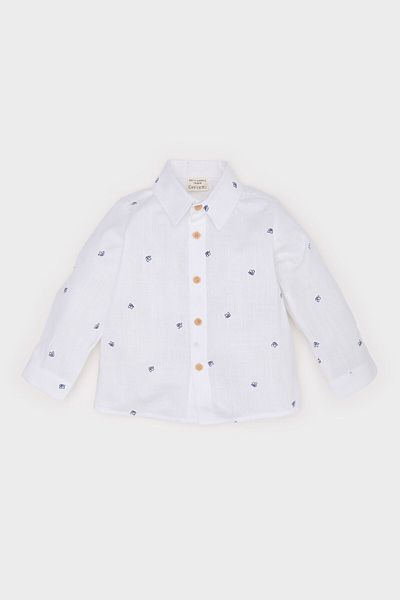 DeFacto Chlapecká košile s dlouhým rukávem se vzorem Flame Poplin E2022A525SP
