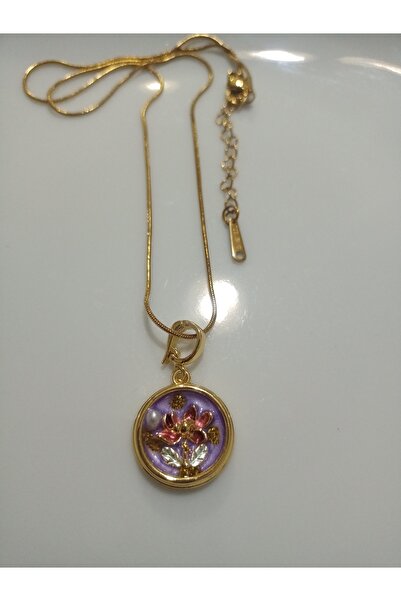 Mudita Tasarım Gerçek doğal tatlı su kum incili mineli çelik sanat kolye