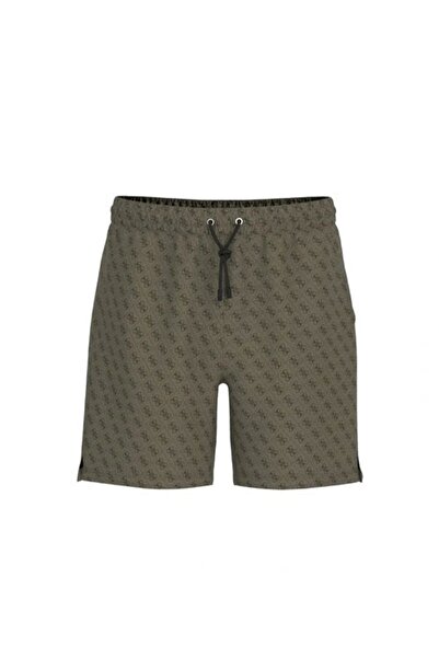 Guess SWIMTRUNK MEDIUM WILD PALMS ملابس سباحة رجالية باللون الأخضر F5GT08WH3Z...