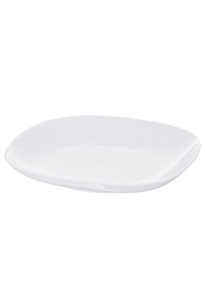 IKEA VÄRDERA Plate, white, 25 x 25 cm